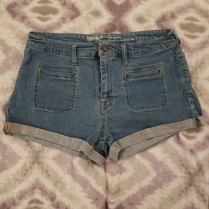 High Waist Denim Shorts with Stretch (3 FOR $10)